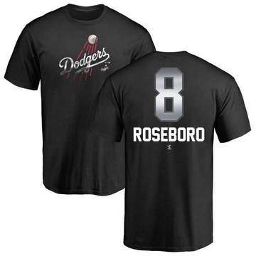 Men's Los Angeles Dodgers John Roseboro ＃8 Midnight Mascot T-Shirt - Black