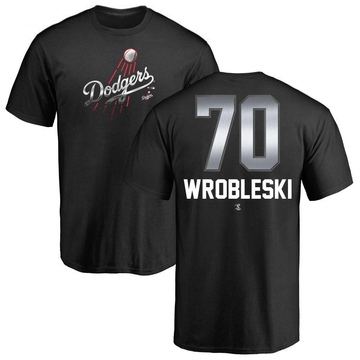 Men's Los Angeles Dodgers Justin Wrobleski ＃70 Midnight Mascot T-Shirt - Black