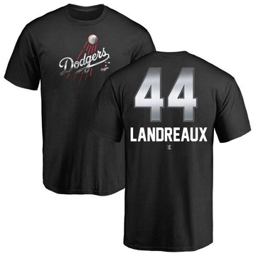 Men's Los Angeles Dodgers Ken Landreaux ＃44 Midnight Mascot T-Shirt - Black