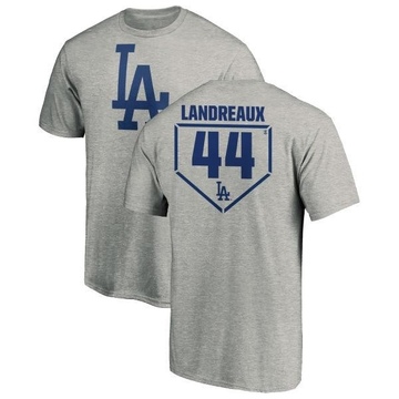 Men's Los Angeles Dodgers Ken Landreaux ＃44 RBI T-Shirt Heathered - Gray