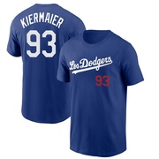 Men's Los Angeles Dodgers Kevin Kiermaier ＃93 2022 City Connect Name & Number T-Shirt - Royal