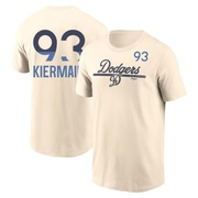 Men's Los Angeles Dodgers Kevin Kiermaier ＃93 2024 City Connect Speed Name & Number T-Shirt - Cream