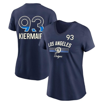 Men's Los Angeles Dodgers Kevin Kiermaier ＃93 Legend Womn's 2024 City Connect Performance V-Neck Name & Number T-Shirt - Navy