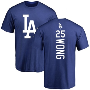 Men's Los Angeles Dodgers Kolten Wong ＃25 Backer T-Shirt - Royal