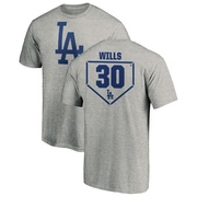 Men's Los Angeles Dodgers Maury Wills ＃30 RBI T-Shirt Heathered - Gray