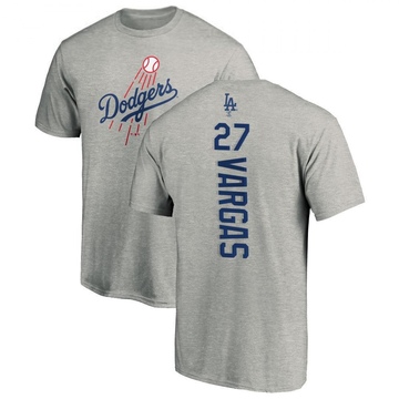 Men's Los Angeles Dodgers Miguel Vargas ＃27 Backer T-Shirt Ash