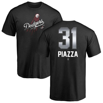 Men's Los Angeles Dodgers Mike Piazza ＃31 Midnight Mascot T-Shirt - Black