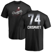 Men's Los Angeles Dodgers Nabil Crismatt ＃74 Midnight Mascot T-Shirt - Black