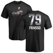 Men's Los Angeles Dodgers Nick Frasso ＃79 Midnight Mascot T-Shirt - Black