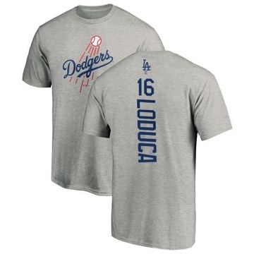 Men's Los Angeles Dodgers Paul Loduca ＃16 Backer T-Shirt Ash