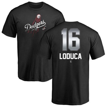 Men's Los Angeles Dodgers Paul Loduca ＃16 Midnight Mascot T-Shirt - Black