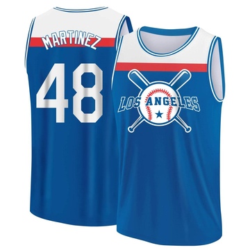 Men's Los Angeles Dodgers Ramon Martinez ＃48 Legend Baseball Tank Top - Royal/White