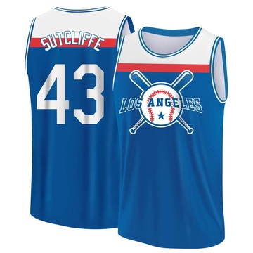 Men's Los Angeles Dodgers Rick Sutcliffe ＃43 Legend Baseball Tank Top - Royal/White