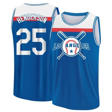 Men's Los Angeles Dodgers Rickey Henderson ＃25 Legend Baseball Tank Top - Royal/White