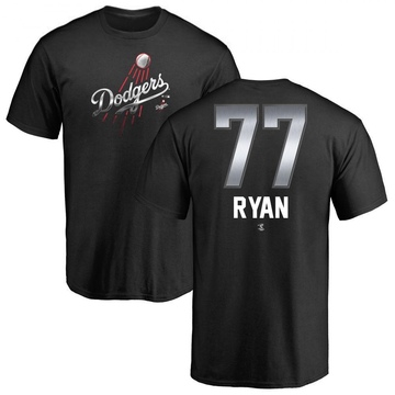 Men's Los Angeles Dodgers River Ryan ＃77 Midnight Mascot T-Shirt - Black