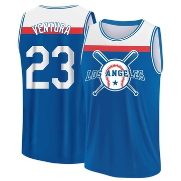 Men's Los Angeles Dodgers Robin Ventura ＃23 Legend Baseball Tank Top - Royal/White