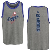 Men's Los Angeles Dodgers Ryan Yarbrough ＃56 Backer Tank Top Ash