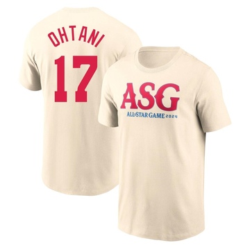 Men's Los Angeles Dodgers Shohei Ohtani ＃17 Game 2024 All-Star Collection Legend T-Shirt - Cream