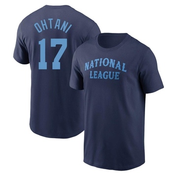 Men's Los Angeles Dodgers Shohei Ohtani ＃17 Game National League 2024 All-Star Team T-Shirt - Navy