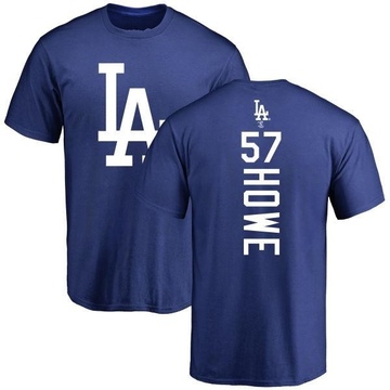 Men's Los Angeles Dodgers Steve Howe ＃57 Backer T-Shirt - Royal