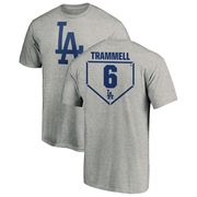 Men's Los Angeles Dodgers Taylor Trammell ＃6 RBI T-Shirt Heathered - Gray