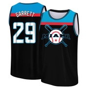 Men's Miami Marlins Braxton Garrett ＃29 Legend Baseball Tank Top - Black/Blue