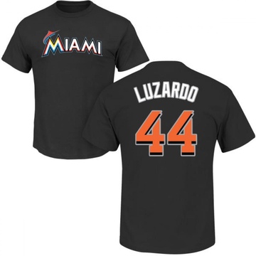 Men's Miami Marlins Jesus Luzardo ＃44 Roster Name & Number T-Shirt - Black