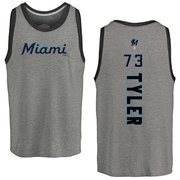 Men's Miami Marlins Kyle Tyler ＃73 Backer Tank Top Ash