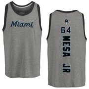 Men's Miami Marlins Victor Mesa Jr. ＃64 Backer Tank Top Ash