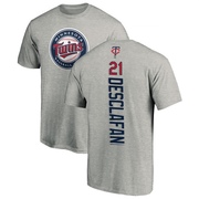 Men's Minnesota Twins Anthony DeSclafani ＃21 Backer T-Shirt Ash