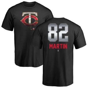 Men's Minnesota Twins Austin Martin ＃82 Midnight Mascot T-Shirt - Black