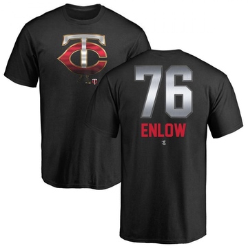 Men's Minnesota Twins Blayne Enlow ＃76 Midnight Mascot T-Shirt - Black