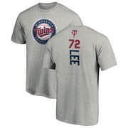 Men's Minnesota Twins Brooks Lee ＃72 Backer T-Shirt Ash