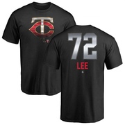 Men's Minnesota Twins Brooks Lee ＃72 Midnight Mascot T-Shirt - Black