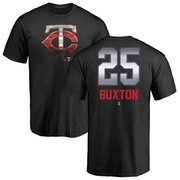 Men's Minnesota Twins Byron Buxton ＃25 Midnight Mascot T-Shirt - Black