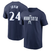 Men's Minnesota Twins Cole Irvin ＃24 2024 City Connect Graphic Name & Number T-Shirt - Navy