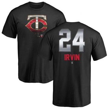 Men's Minnesota Twins Cole Irvin ＃24 Midnight Mascot T-Shirt - Black