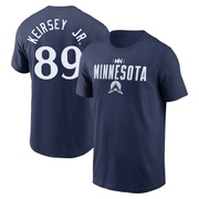 Men's Minnesota Twins DaShawn Keirsey Jr. ＃89 2024 City Connect Graphic Name & Number T-Shirt - Navy