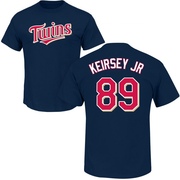 Men's Minnesota Twins DaShawn Keirsey Jr. ＃89 Roster Name & Number T-Shirt - Navy