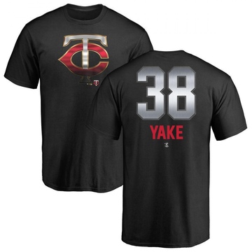 Men's Minnesota Twins Ernie Yake ＃38 Midnight Mascot T-Shirt - Black