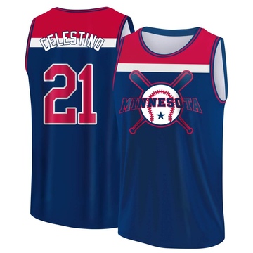 Men's Minnesota Twins Gilberto Celestino ＃21 Legend Baseball Tank Top - Royal/Red