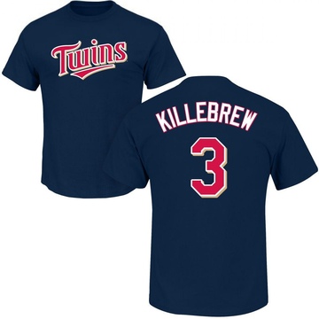 Men's Minnesota Twins Harmon Killebrew ＃3 Roster Name & Number T-Shirt - Navy