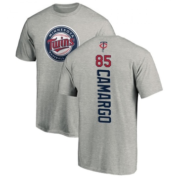 Men's Minnesota Twins Jair Camargo ＃85 Backer T-Shirt Ash