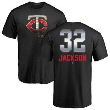 Men's Minnesota Twins Jay Jackson ＃32 Midnight Mascot T-Shirt - Black