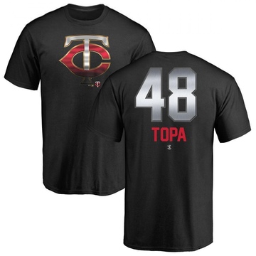 Men's Minnesota Twins Justin Topa ＃48 Midnight Mascot T-Shirt - Black