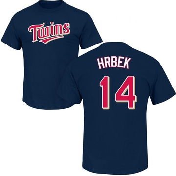 Men's Minnesota Twins Kent Hrbek ＃14 Roster Name & Number T-Shirt - Navy