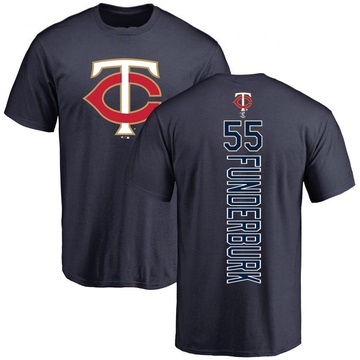 Men's Minnesota Twins Kody Funderburk ＃55 Backer T-Shirt - Navy