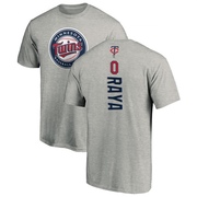 Men's Minnesota Twins Marco Raya ＃0 Backer T-Shirt Ash