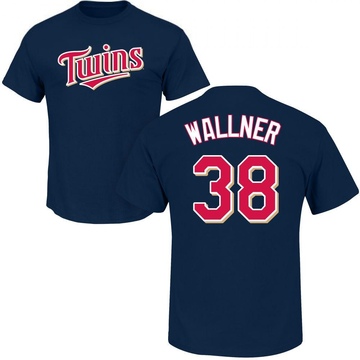 Men's Minnesota Twins Matt Wallner ＃38 Roster Name & Number T-Shirt - Navy