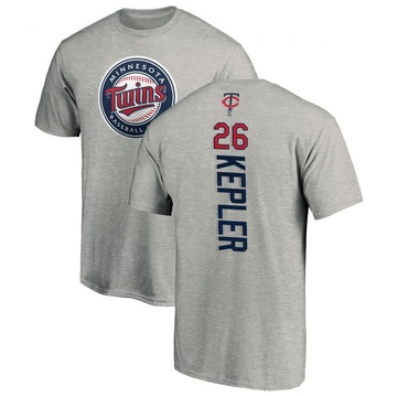 Men's Minnesota Twins Max Kepler ＃26 Backer T-Shirt Ash